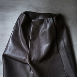 LEATHER FULL TROUSERS
