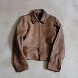ZIP UP LEATHER JACKET