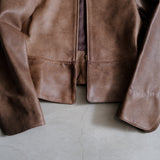 ZIP UP LEATHER JACKET