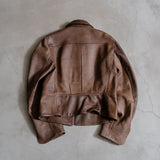 ZIP UP LEATHER JACKET