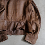 ZIP UP LEATHER JACKET