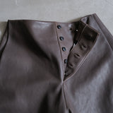LEATHER FULL TROUSERS