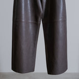 LEATHER FULL TROUSERS