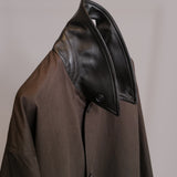 OVERSIZED BLOUSON WITH LEATHER PATCH