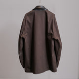 OVERSIZED BLOUSON WITH LEATHER PATCH