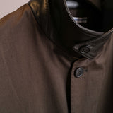 OVERSIZED BLOUSON WITH LEATHER PATCH