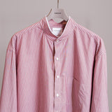 HANDMADE FRINGED MAO COLLAR SHIRT