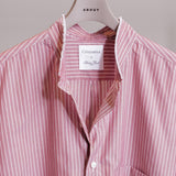 HANDMADE FRINGED MAO COLLAR SHIRT