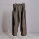 DOUBLE PLEATED WIDE PANTS