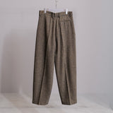 DOUBLE PLEATED WIDE PANTS