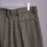DOUBLE PLEATED WIDE PANTS