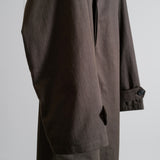 OVERSIZED TRENCH WITH LEATHER PATCH
