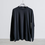 COTTON CASHMERE EMBROIDERY LONG SLEEVE T-SHIRT