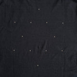 COTTON CASHMERE EMBROIDERY LONG SLEEVE T-SHIRT