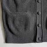 RIBBED CARDIGAN