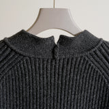 RIBBED CARDIGAN