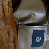 BABY CALF COLLARLESS JACKET
