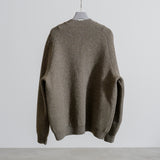 ITALIAN YARN IRISH CASHMERE MELANGE V NECK CARDIGAN