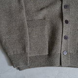 ITALIAN YARN IRISH CASHMERE MELANGE V NECK CARDIGAN