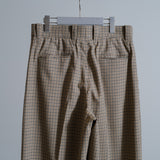 SUPER130'S CHECK DRESS TROUSERS