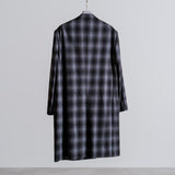 ITALIAN FABRIC OMBRE CHECK TAILORED COAT