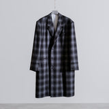 ITALIAN FABRIC OMBRE CHECK TAILORED COAT