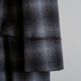 ITALIAN FABRIC OMBRE CHECK TAILORED COAT