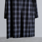 ITALIAN FABRIC OMBRE CHECK TAILORED COAT