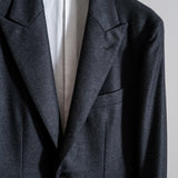 COLLAGE FLANNEL PIEAKED LAPEL TAILORD JACKET