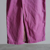 PIGMENT DYE WASHED ZIP 2WAY BOTTOMS
