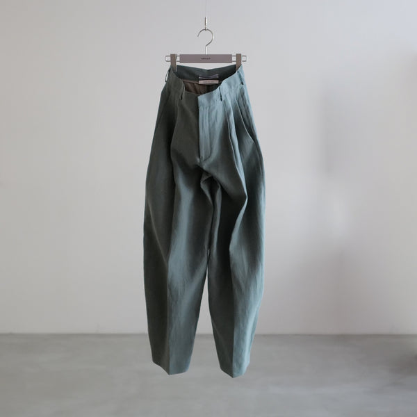 DOUBLE PLEATED WIDE PANTS